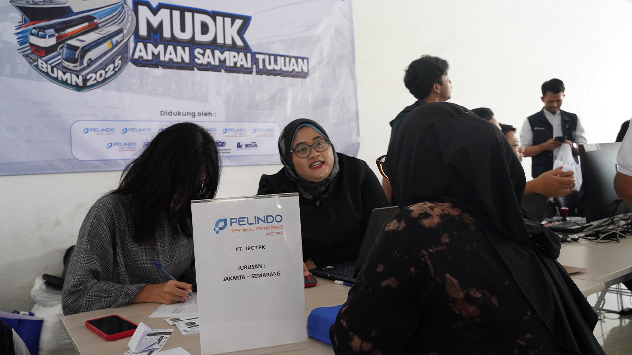 IPC TPK Fasilitasi Warga Pulang Kampung, 10 Bus Diberangkatkan ke Semarang