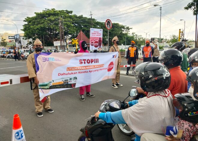 KAI Daop 4 Semarang Waspada, Intensifkan Kampanye Keselamatan di Perlintasan Sebidang