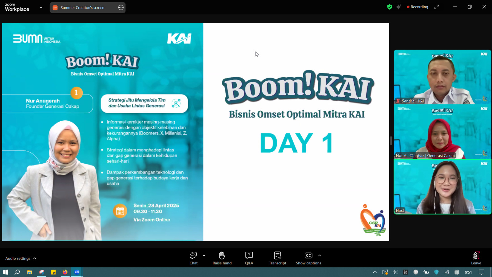 KAI Angkat Potensi UMKM Lewat BOOM! dan MiKA Next Class: Kolaborasi Digital di Era Baru