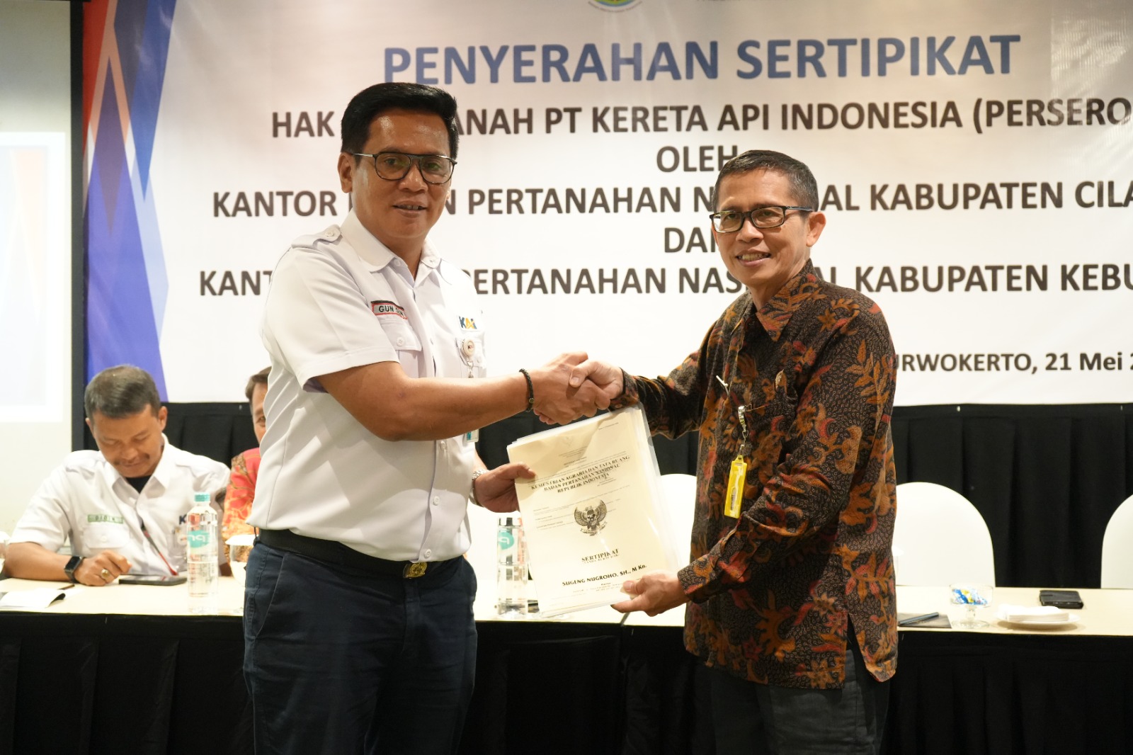 Daop 5 Purwokerto Amankan 58 Sertifikat Tanah dalam Sinergi Penguatan Aset Negara